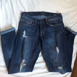 Lucky Brand Ripped Sienna Slim Boyfriend Jeans